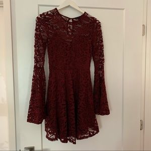 Material girl maroon small dress